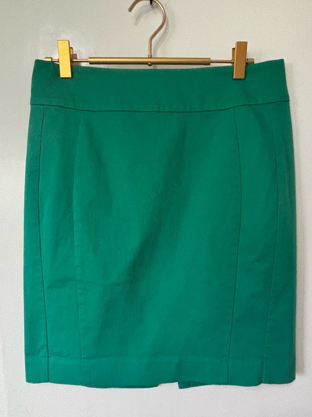 Express| Emerald Green Pencil Cotton Mini Skirt Sz 4